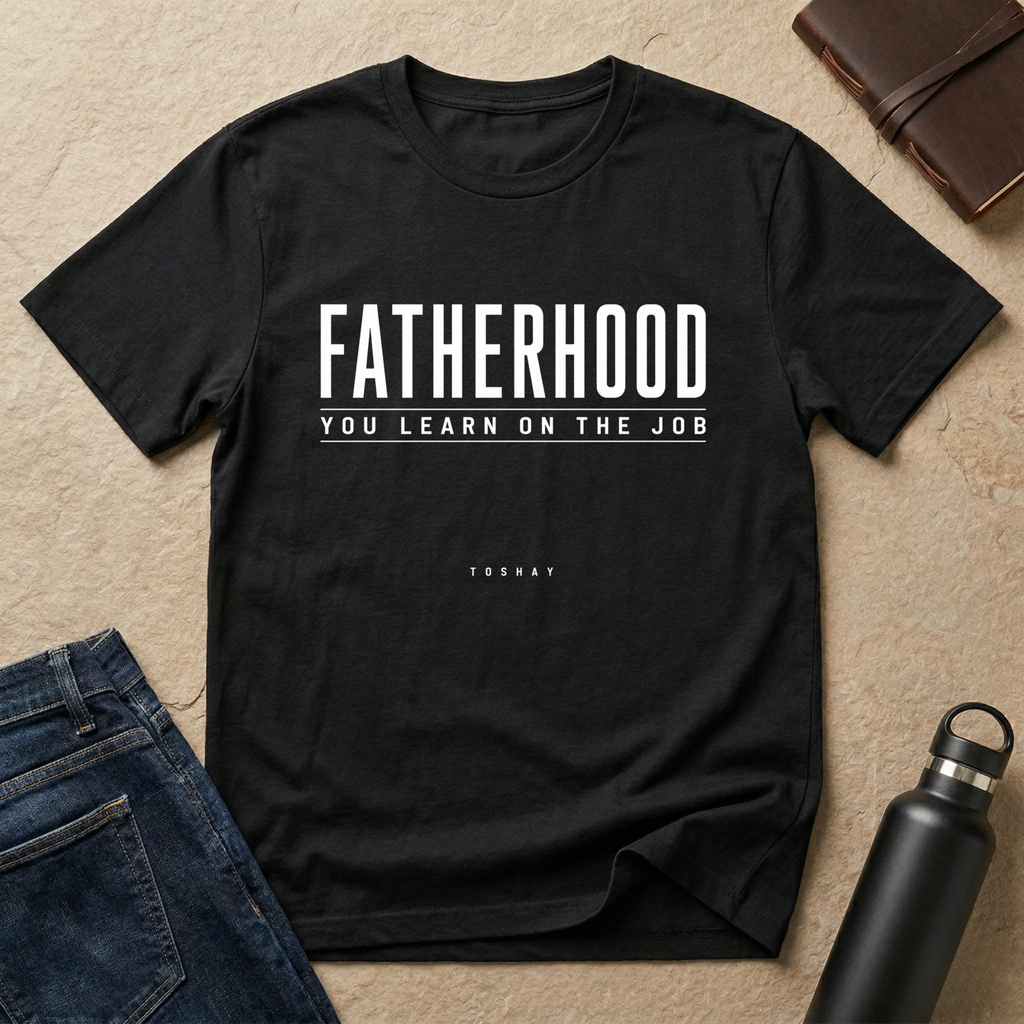 Fatherhood: You Learn On The Job T-Shirt -US