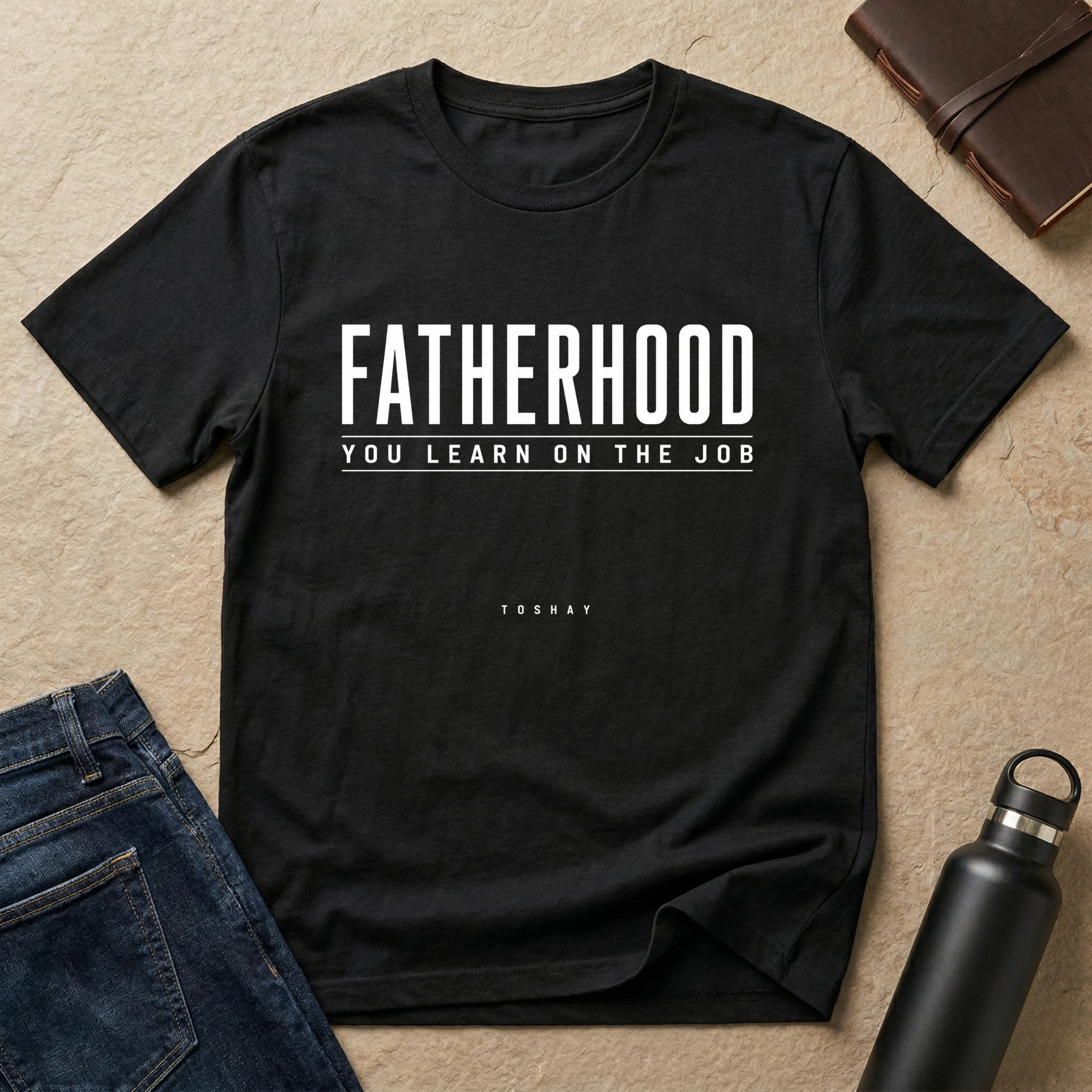 Fatherhood: You Learn On The Job T-Shirt -US