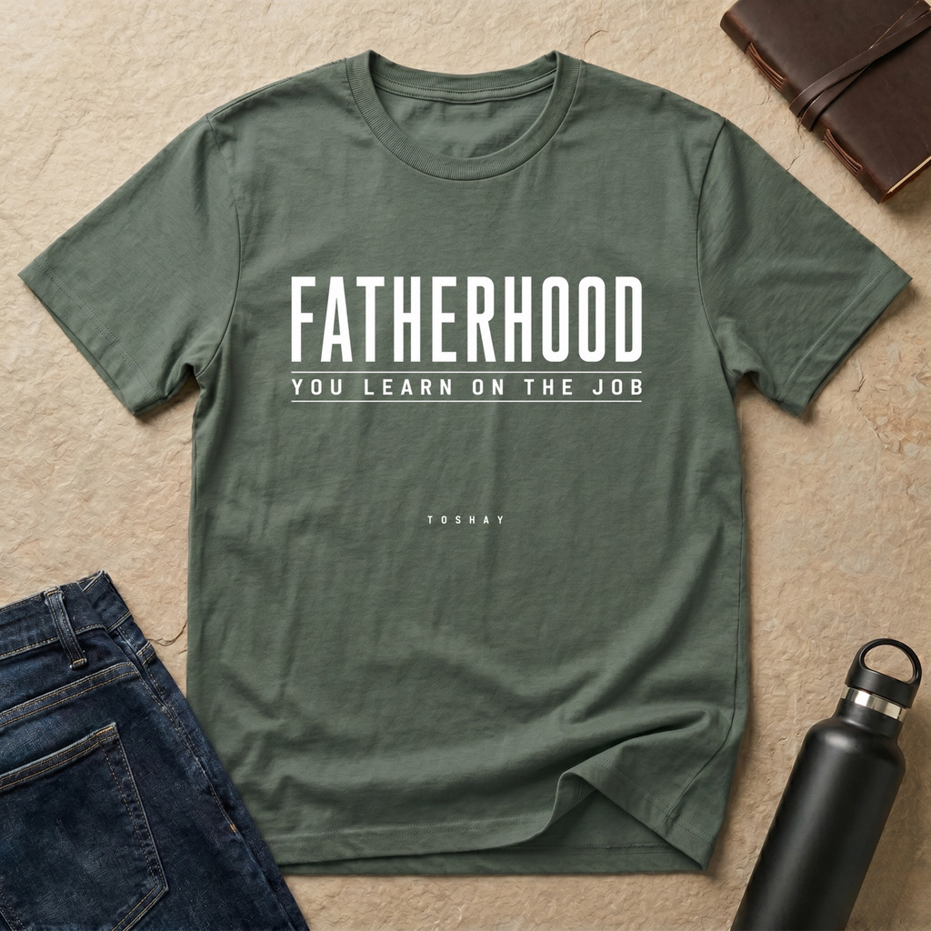 Fatherhood: You Learn On The Job T-Shirt -US
